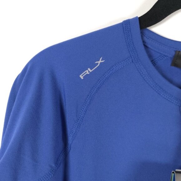 NWT RLX RALPH LAUREN Women’s Golf 1/15 Blue Long Sleeve PERFORMANCE Top XS - Picture 7 of 12